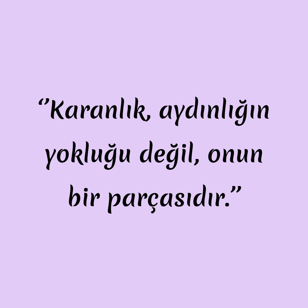 Gölge çalışması üzerine söz.